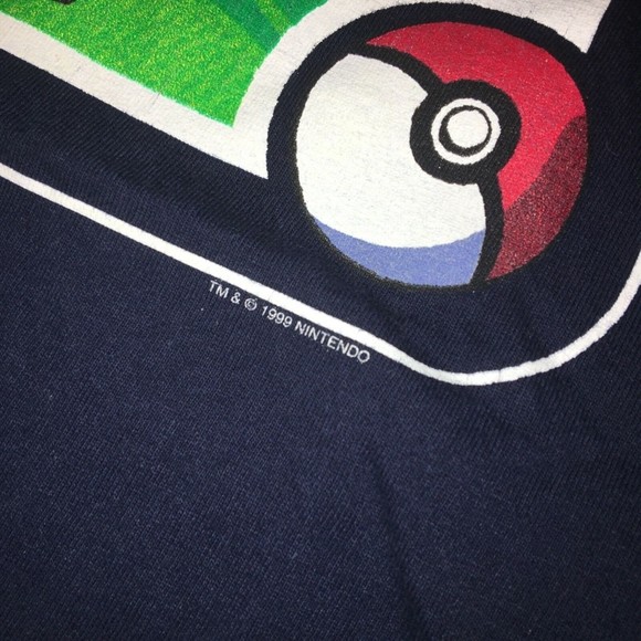 Vintage 1999 Nintendo Pokémon Anime Promo T Shirt Super Rare Large - Picture 2 of 5